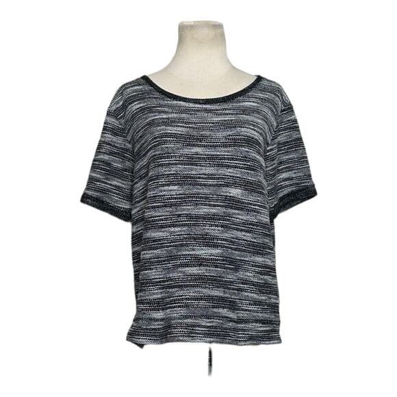 Old Navy Marbled French Terry Knit Short Sleeves T-Shirt Top Size Medium - Picture 9 of 9